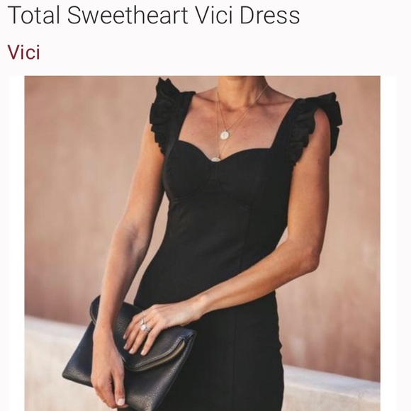 NWOT- Vici- Total Sweetheart Body con Dress- Wine Red (Size Small) - Picture 10 of 11